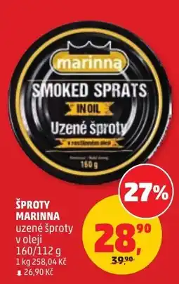 Penny Market Marinna uzené šproty v oleji nabídka