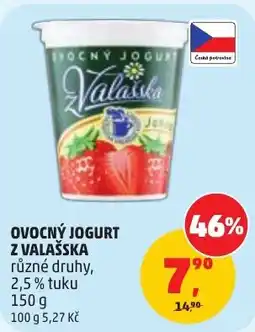 Penny Market Valaška ovocný jogurt nabídka
