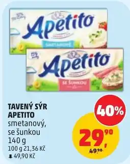 Penny Market Apetito tavený sýr smetanový se šunkou nabídka