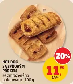 Penny Market Hot dog s vepřovým párkem nabídka