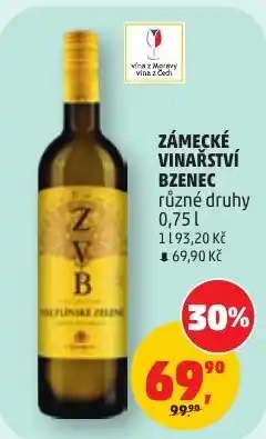 Penny Market Zámecké vinařství Bzenec různé druhy nabídka