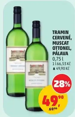 Penny Market Tramin Cervené, Muscat Ottonel, Pálava nabídka