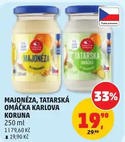 Penny Market Majonéza, tatarská omáčka karlova koruna nabídka