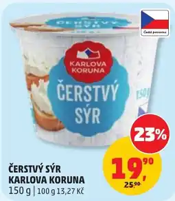 Penny Market Čerstvý sýr karlova koruna nabídka