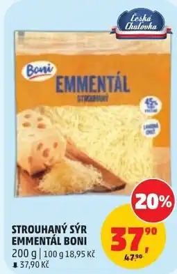 Penny Market Boni strouhaný sýr emmentál nabídka