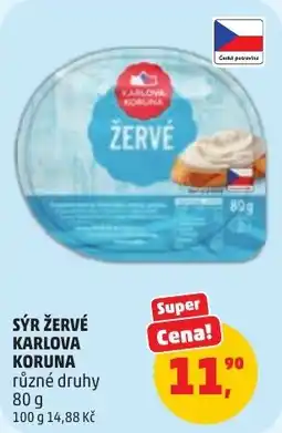 Penny Market Sýr žervé karlova koruna nabídka