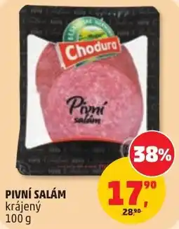 Penny Market Chodura pivní salám nabídka