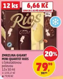 Penny Market Rios mini quartet s čokoládovou polevou nabídka