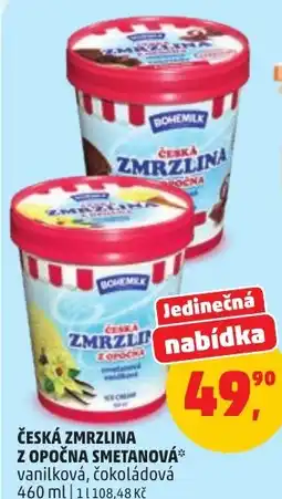 Penny Market Bohemia česká zmrzlina z opočna smetanová nabídka