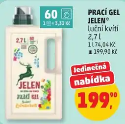 Penny Market Jelen prací gel luční kvítí nabídka