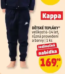 Penny Market Kappa dětské tepláky nabídka