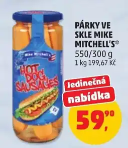 Penny Market Mike Mitchell's hot dog sausages nabídka