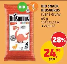 Penny Market Biosaurus bio snack nabídka