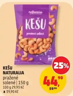 Penny Market Kešu naturalia pražené solené nabídka