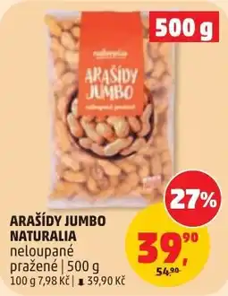 Penny Market Naturalia arašidy jumbo nabídka