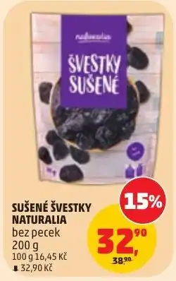 Penny Market Naturalia sušené švestky nabídka