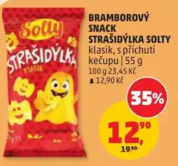 Penny Market Solly bramborový snack strašidýlka klasik s příchutí kečupu nabídka