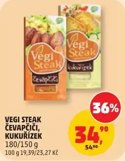 Penny Market Vegi Steak čevapčići, kukurízek nabídka
