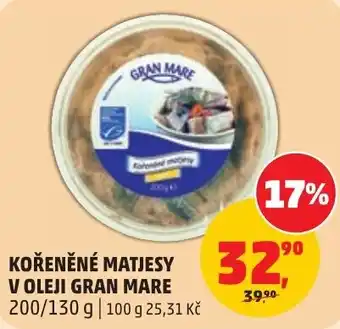 Penny Market Gran Mare kořeněné matjesy v oleji nabídka