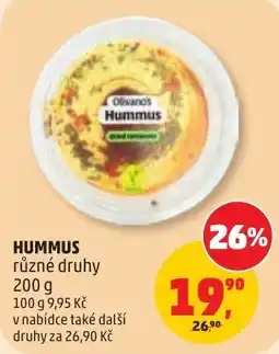 Penny Market Olivan's Hummus nabídka