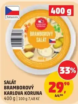 Penny Market Karlova Koruna bramborový salát nabídka