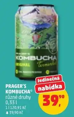 Penny Market Prager's kombucha nabídka