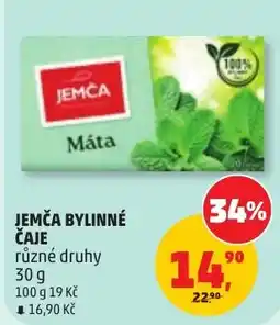 Penny Market Jemča bylinné čaje nabídka