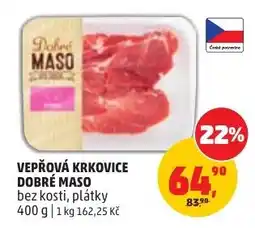 Penny Market Dobré Maso vepřová krkovička bez kosti, plátky nabídka