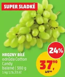 Penny Market Hrozný bílé odrůda Cotton Candy nabídka