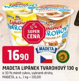 Trefa Madeta lipánek tvárohový nabídka