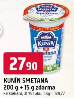Trefa Kunín smetana nabídka
