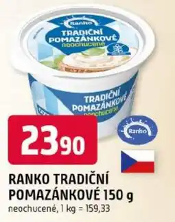 Trefa Ranko tradiční pomazánkové nabídka