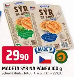 Trefa Madeta sýr na pánev nabídka