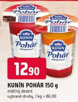Trefa Kunín pohár nabídka