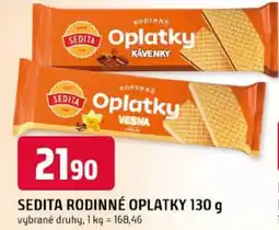Trefa Sedita rodinné oplatky nabídka