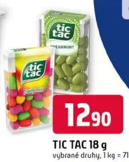 Trefa Tic Tac nabídka