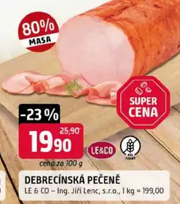 Trefa Le & Co debrecínská pečeně nabídka