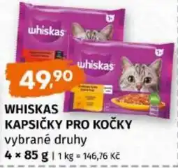 Trefa Whiskas kapsičky pro kočky vybrané druhy nabídka