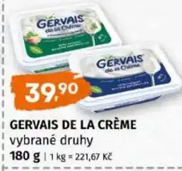 Trefa Gervais de la Crème vybrané druhy nabídka