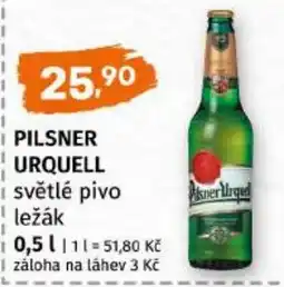 Trefa Pilsner Urquell světlé pivo ležák nabídka