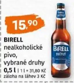 Trefa Birell nealkoholické pivo nabídka