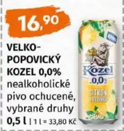 Trefa Kozel 0,0% nealkoholické pivo ochucené nabídka