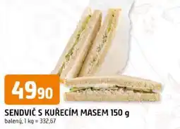 Trefa Sendvič s kuřecím masem nabídka