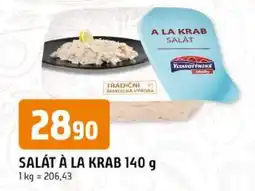 Trefa Větavotýnské salát à la krab nabídka