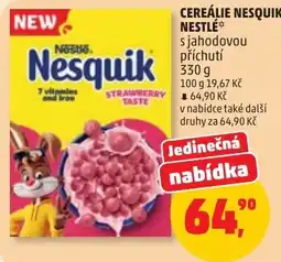 Penny Market Nesquik s jahodovou příchutí nabídka