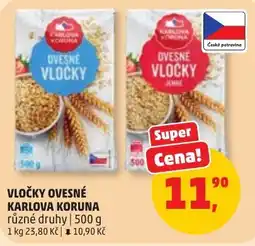 Penny Market Vločky ovesné Karlova Koruna nabídka