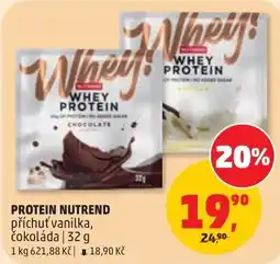 Penny Market Whey Protein příchutí vanilka, čokoláda nabídka