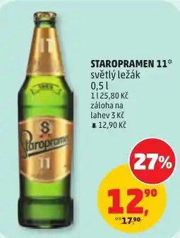 Penny Market Staropramen 11* světlý ležák nabídka