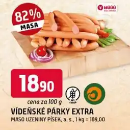 Trefa Vídeňské párky extra nabídka