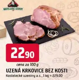 Trefa Kostelecké uzeniny uzená krkovicе bez kosti nabídka